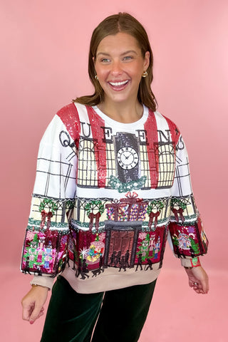 Queen Of Sparkles: Multi Store At Christmas Time Window Display Sweatshirt