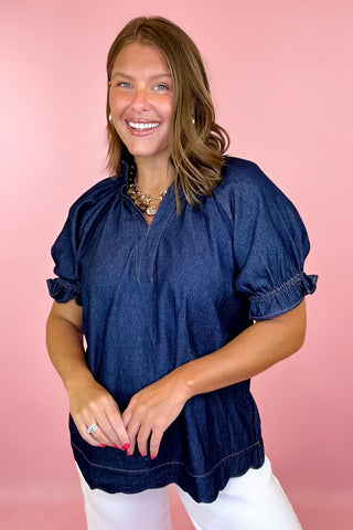 Cool As Can Be Top - Indigo