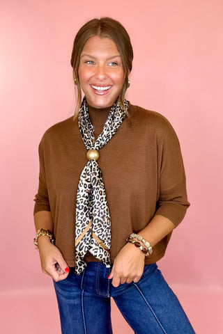 Leopard Print Bandana Scarf