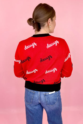 Stewart Simmons: Dawgs Rope Embroidered Cardigan