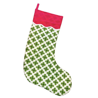 Laura Park: Brushstrokes Green Christmas Stocking