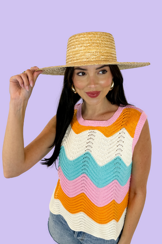 Seeking Sunshine Wide Brim Hat