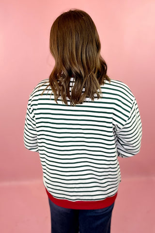 Merry Striped Pullover - Green