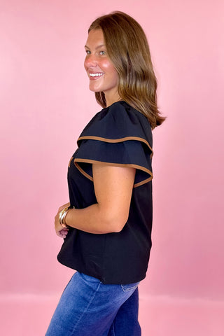 Bound To Happen Embroidered Top - Black
