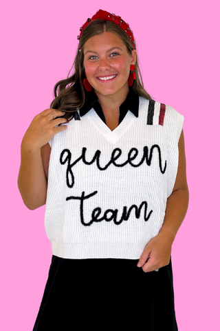 Queen Of Sparkles: Queen Team Sweater Vest