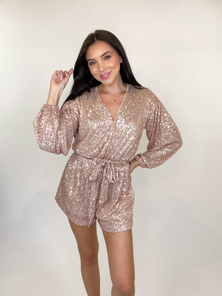 Midnight Moves Sequin Romper