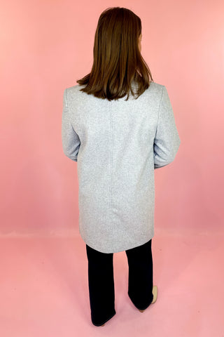 Heidi Notch Lapel Coat - Grey