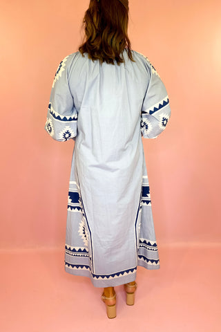 Victoria Dunn: Lola Maxi Dress - Harbor Diamond