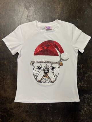 Sparkle City: Santa Bulldog Tee