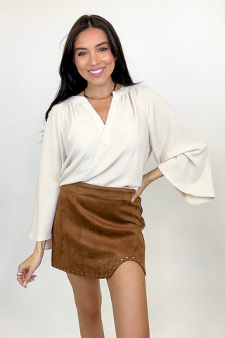 Just Perfect Suede Skirt