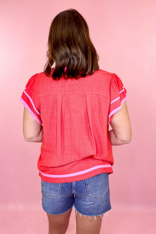 Stevie High Rise Frayed Mom Short - Medium Wash