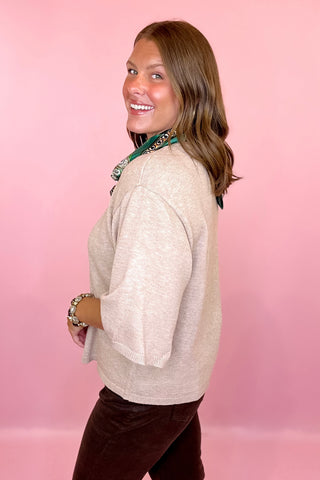 Staying In Style Button Front Cardigan - Oatmeal