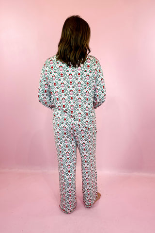 Mary Square: Charlotte Trimmed With Joy Pajama Set