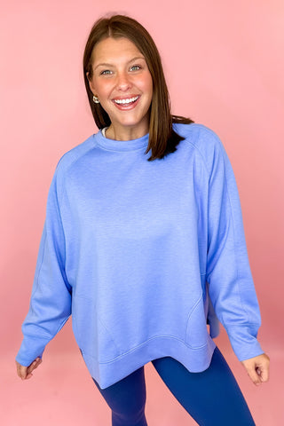PLUS Keeping Cozy Sweatshirt - Cornflower Blue