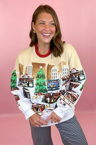 Queen Of Sparkles: Multi Christmas Market Sweatshirt