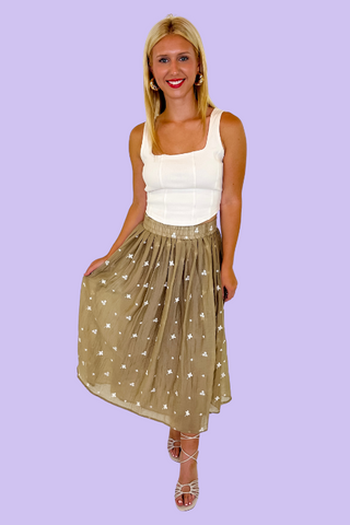 Bayside Brunch Midi Skirt