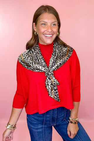 Kerisma: Aja Ortho Solid Knit Top - Red