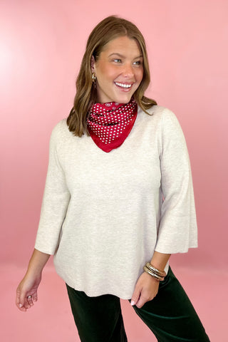 A Better Day Mock Neck Sweater - Cream