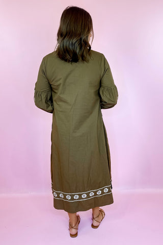 Victoria Dunn: Sienna Midi Dress - Rustic Petal