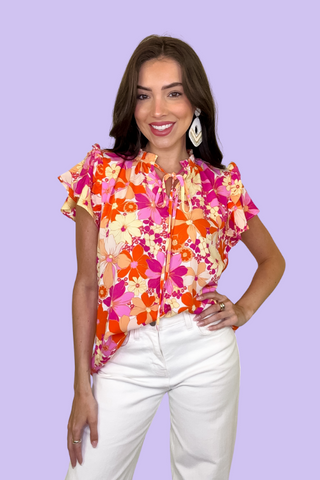 Must Be Fate Floral Top