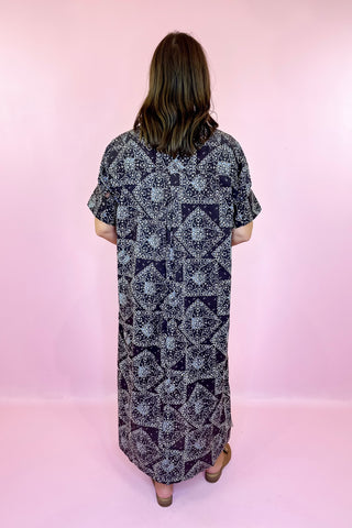 Steady Feelings Floral Midi Dress - Brown