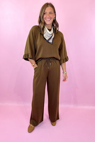 Brown Neutral Chain Print Silky Scarf