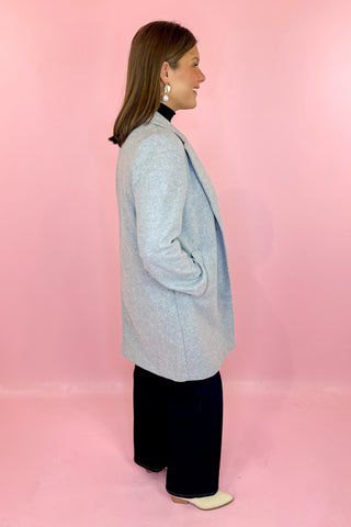 Heidi Notch Lapel Coat - Grey