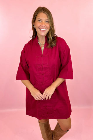 Made For More Mini Dress - Burgundy