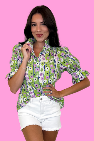 Garden Charm Floral Top