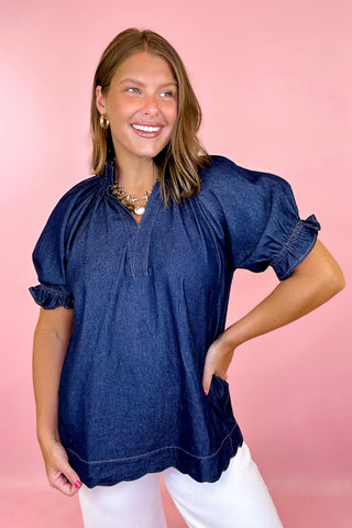 Cool As Can Be Top - Indigo