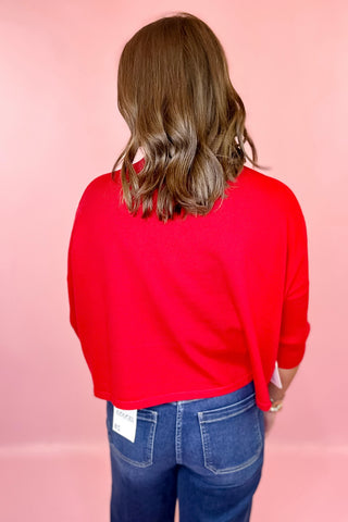 Kerisma: Aja Ortho Solid Knit Top - Red