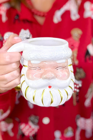 Santa Holiday Coffee Mug - White