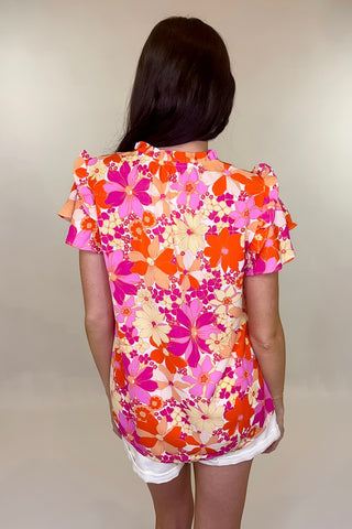 Must Be Fate Floral Top