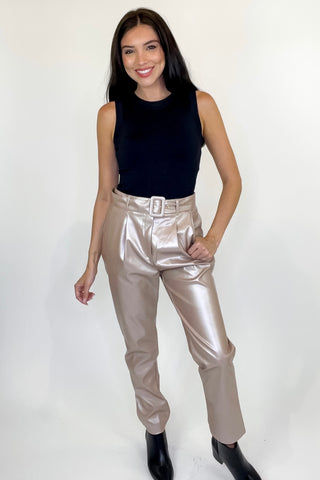 Full Disclosure Faux Leather Pants