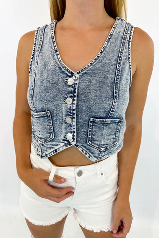 Saddle Up Denim Vest