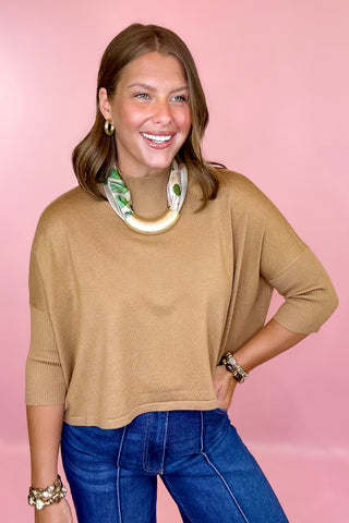 Kerisma: Aja Ortho Solid Knit Top - Walnut