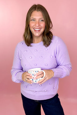 Home Again Sweater - Lilac