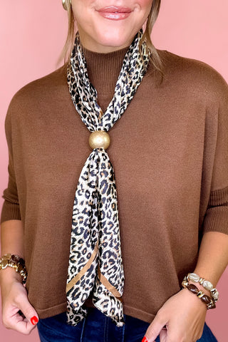Leopard Print Bandana Scarf
