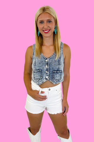 Saddle Up Denim Vest