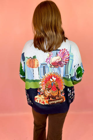 Queen Of Sparkles: Multi Thanksgiving Parade Sweater