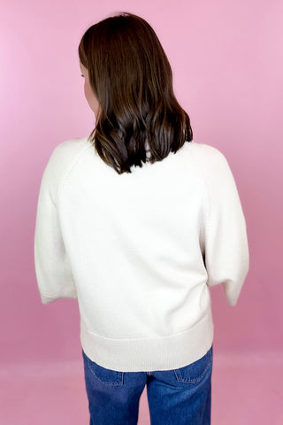 Keeping Cozy Drop Shoulder Sweater - Cream
