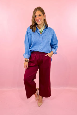 Through Every Change Chambray Denim Top - Denim