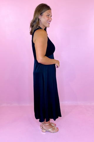 Enough Of This Layering Midi Dress - Black