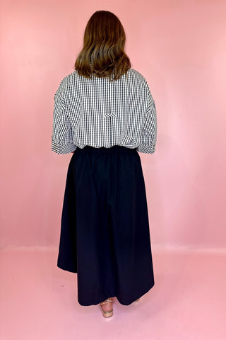 A Better Plan Midi Skirt Black