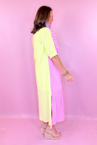Adrienne Blakely Midi Dress Multi Gingham