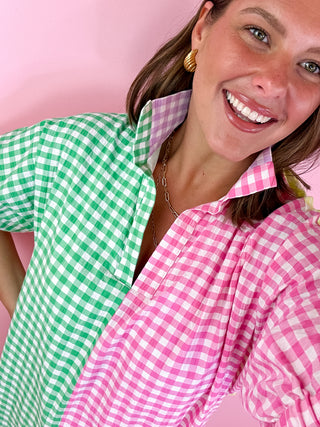 Adrienne Blakely Midi Dress Multi Gingham