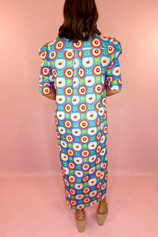Adrienne Nina Floral Midi Dress Bloom In Joy
