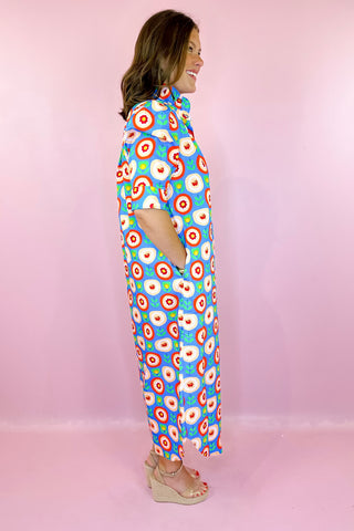 Adrienne Nina Floral Midi Dress Bloom In Joy