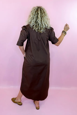 Adrienne Midi Dress Espresso
