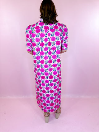 Adrienne Nina Midi Dress Frolicking Daisies